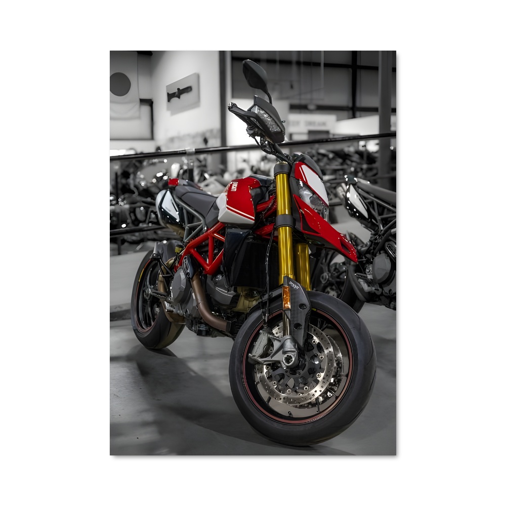 Poster Garage de l'Adrenaline – affiche Ducati